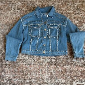 Studded Denim Jacket by Venus size S